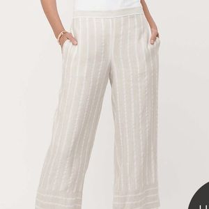 Loft flowy wide leg crop pants